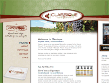 Tablet Screenshot of classiquewines.com